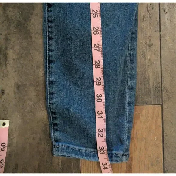 Lucky Brand Bridgette High Rise Skinny Button Fly Jeans Size 27/4 Blue Denim - Picture 6 of 6